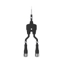 Splitter Flying Leads to M12F and M12F connectors (CSB-UNT425M1241)