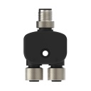 M12 Quick Disconnect Splitter Connector (CSB-M1280M1280)