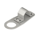 Bracket: V-Clamp Flat with Fasteners for Mounting Sensor with 30mm Threads to Pipe or Extrusions 32.6mm (1.28in) (SMB30FVK)