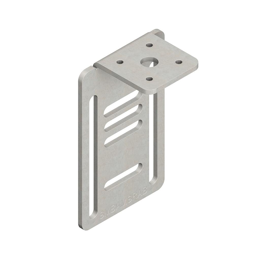 Bracket: 10-ga. (3.4 mm) Cold-rolled Steel with Zinc finish (SMBAMSRAB)