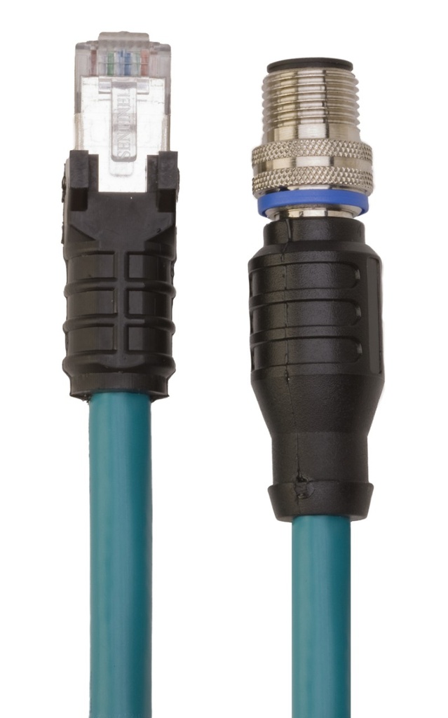 Cordset Male M12 to Male Side-Snap RJ45 (STP-MAQDC-815)