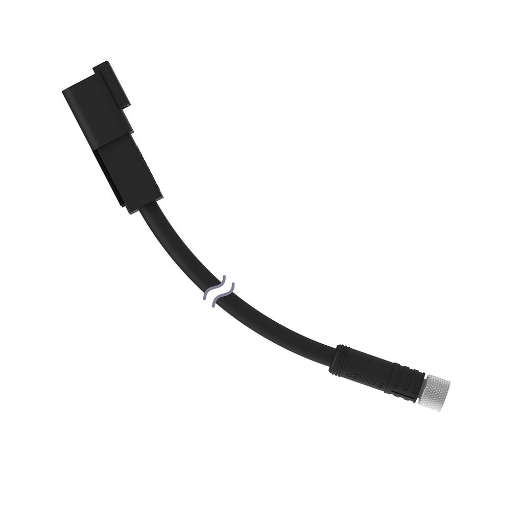 Cordset M8 Threaded to Deutsch DTM04 Double Ended (PKG4M-0.20-DTM-4P)