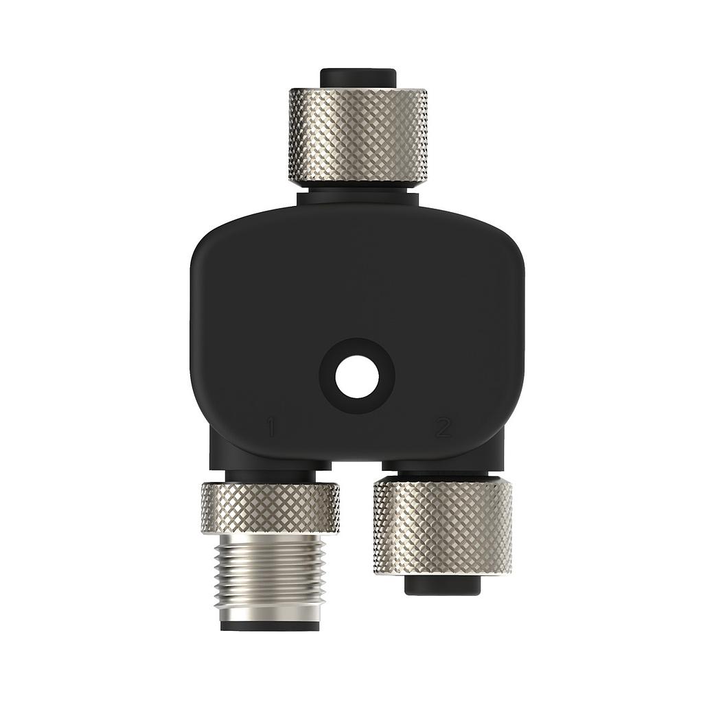 M12 Quick Disconnect Splitter Connector (CSB-M1250M1250)