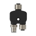 M12 Quick Disconnect Splitter Connector (CSB-M1250M1250)