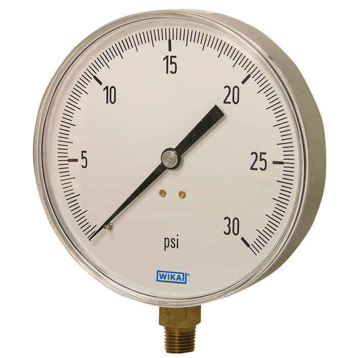 Wika 111.25CT Series Brass Dry Contractor Pressure Gauge