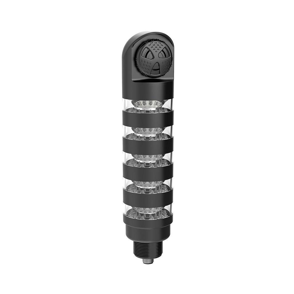 TL50 Pro Tower Light with IO-Link Sealed Loud Audible, Beacon Black Housing: 5-Segment (TL50BL5ALSKQ)
