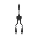 Splitter M12F to M12M and M12M connectors (CSB-M1251FM1251M)