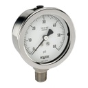 500 Series Stainless Steel Liquid Filled Pressure Gauge, 0 psi to 5,000 psi, Red Set Pointer