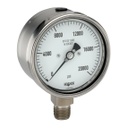 400 Series Stainless Steel Dry Pressure Gauge, 0 psi to 20,000 psi