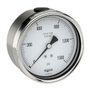 500 Series Stainless Steel Liquid Filled Pressure Gauge, 0 psi to 2,000 psi, 304SS Front Flange