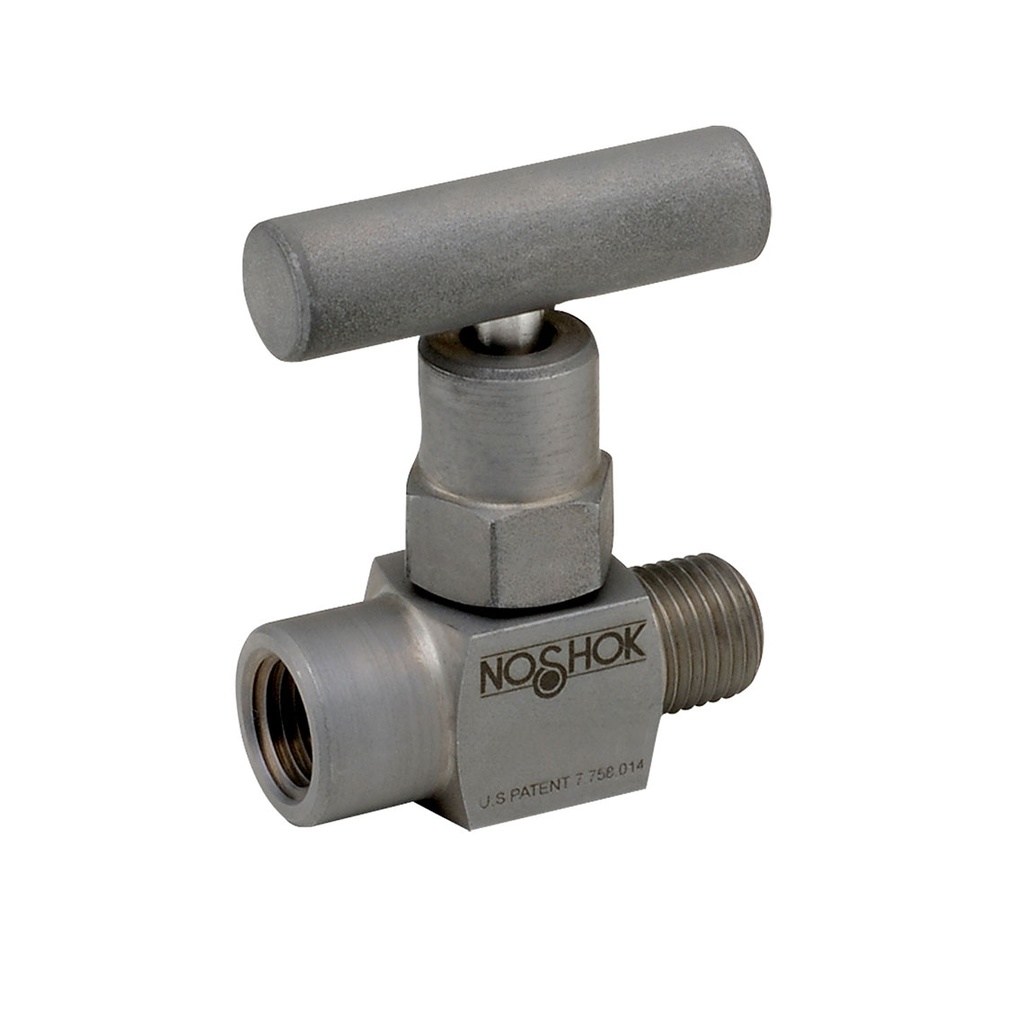 100 Series Mini, Hard Seat Needle Valve, 1/4" NPT, Male x Female, Steel, 0.172" Orifice