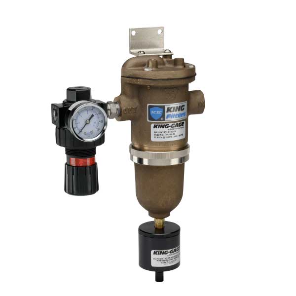 72 Series Air-Guard Bronze Air Control Station 20 SCFM, 99.98% Efficiency, Manual Drain