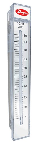 Rate-Master ® Flowmeter 10" Scale, 0.4-4 GPM Water, No Valve