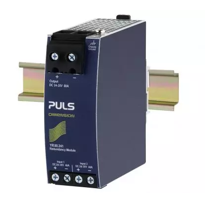 PULS Redundancy Module, MOSFET, 12-28VDC, 80A, 2 x 40A Dual Input Bottom, 3-Phase