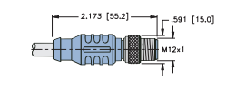 Turck DeviceNet™ Cordset, Connection Cordset (RSC 572-2M)