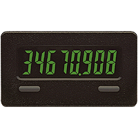 CUB Series CUB7T 8-Digit Timer, Low Voltage Input, Green Display