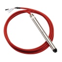 611 Series Small Diameter Submersible Level Transmitter, 0 psig to 100inch WC, 50' Std PUR Cable