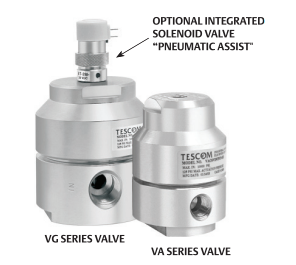 Tescom VG Series On/Off and Shut-off Valve, Normally Closed