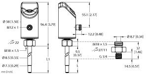 Turck Flow Sensor (FS100-300L-04-2UPN8-H1141)