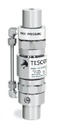 Tescom SJS Series Pressure Regulator, Screwdriver Adjustment, 316SS Body, 500 PSI Max Outlet, Viton (FKM) O-Ring Material, Cobalt Chrome Nickel Alloy Diaphragm, PTFE/Vespel Seats, No Fittings, Inlet/Outlet/Vent 1/4" NPT, 90 Degree Vent, -05 Mod: 250 PSI Bias Spring