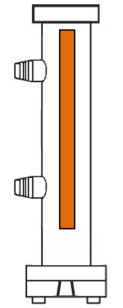 Gems SureSite Visual Level Indicator BA-2-T1-S2/.5"-B6/.5"-17.250-17.25-AA5----