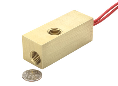 FS-927 Series Piston Type Flow Switch, 0.10 GPM to 1.50 GPM, N.O., Brass