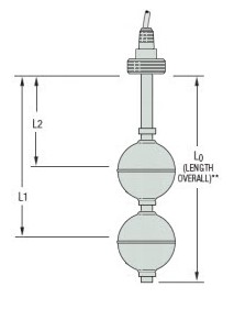 Gems LS-800 Series, LS-800-3-SS-SS-SPST-020-GR1-2