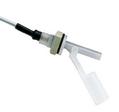 Kobold Float Switch, Kynar (PVDF), M16 Bulkhead, 1.6 Meter Cable