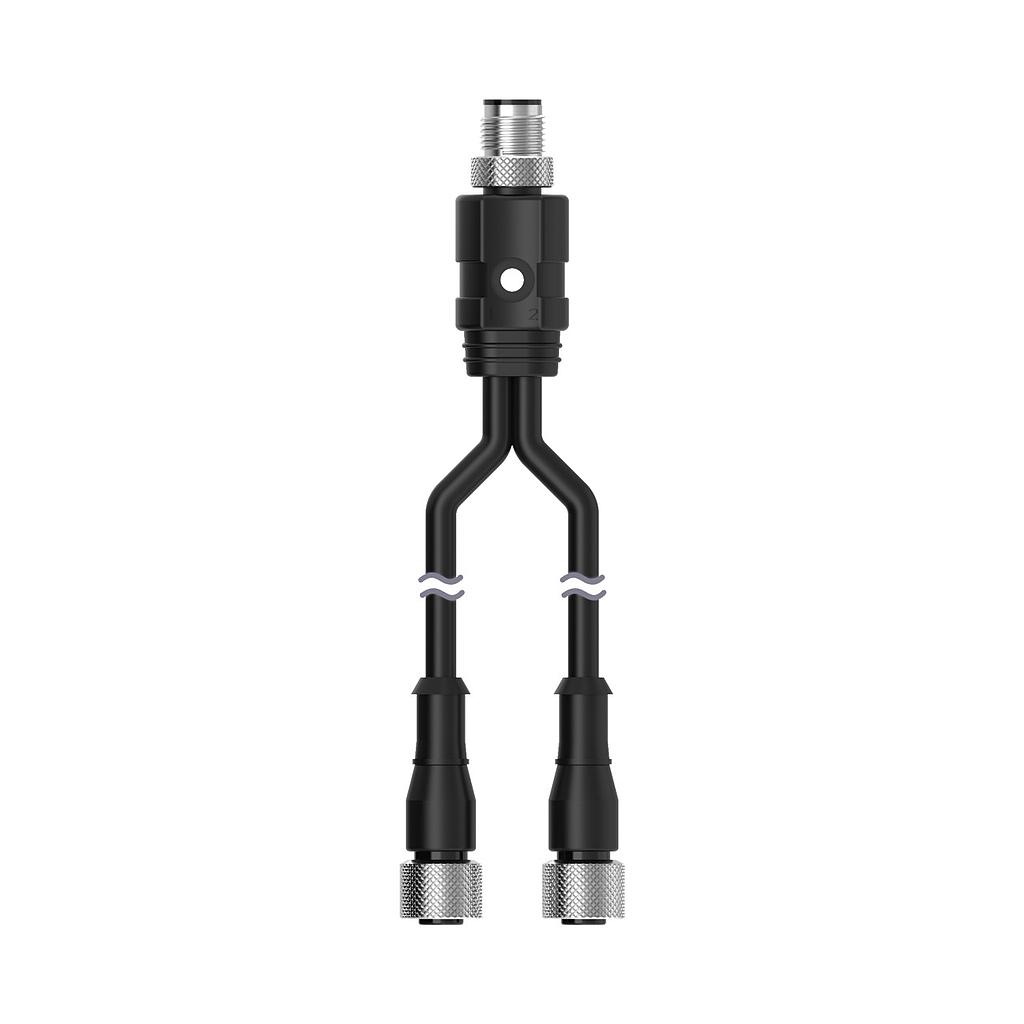 Splitter M12M to M12F and M12F connectors (CSRB-M1240M1243)