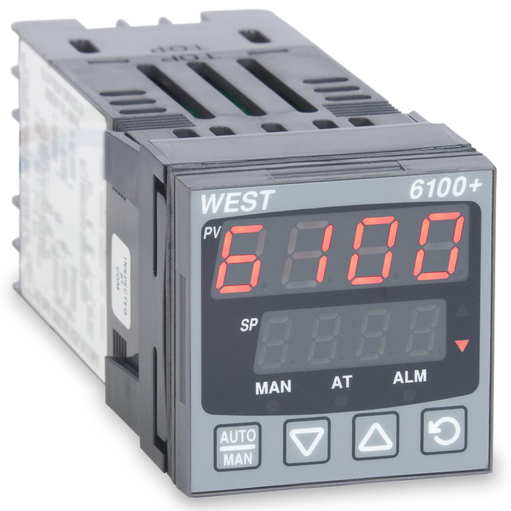 West P6101Z2100000 6100+ Series 1/16 DIN Temperature Controller
