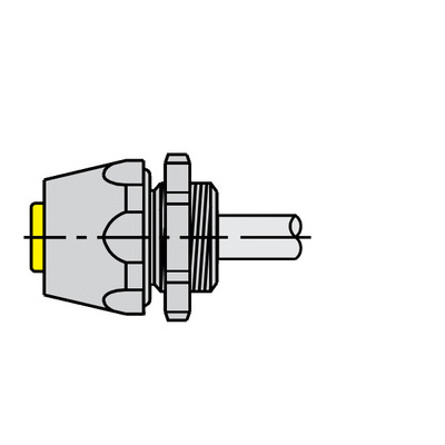 Turck Actuator and Sensor Receptacle, Front Mount (FKV 4.5-1/18.25)