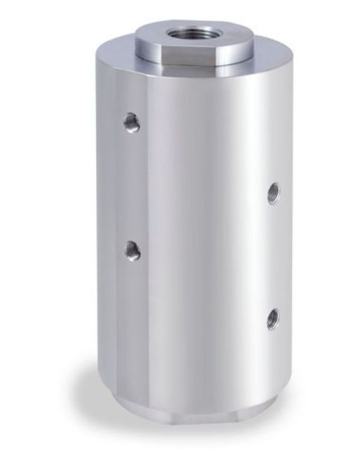 Tescom VM Series Air Operated Piston Sensed Valve, PEEK Seat Material, SS Body, 1"NPT Inlet/Outlet Port Size, 1/4" MS Air and 1/4"NPT Leak Port Size