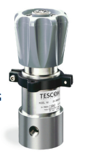 Tescom Series 26-2000 Pressure Reducing Regulator, 25-4000PSI, FKM Material, Spring Loaded, 1/4"NPT Inlet & Outlet Ports, Metal & Vespel Seat, 2 Gauge Ports