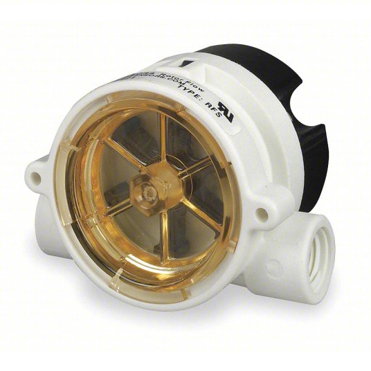 GEMS SENSORS Liquid Flow Switch: Brass, 1/2 in FNPT, 1/2 in Connection Size, FNPT, -20°F – 212°F