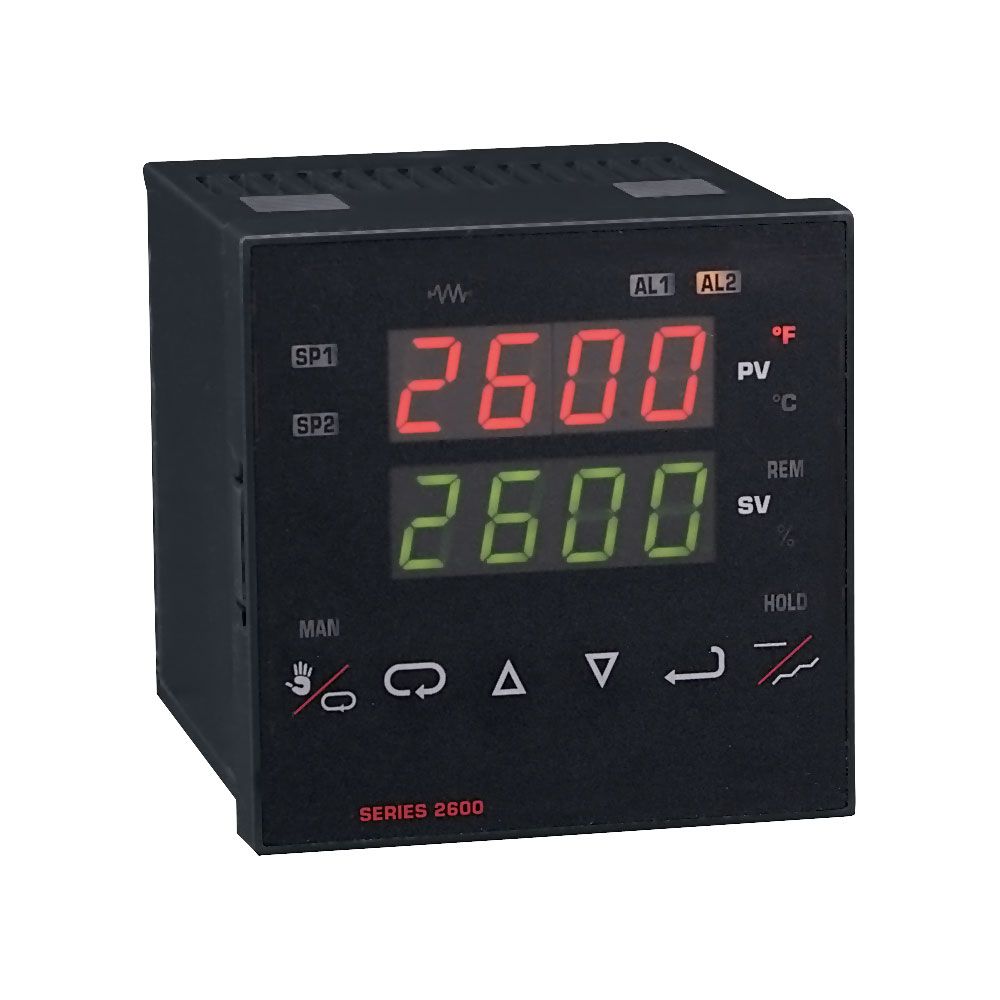 Temperature/process controller, one current output, with alarm