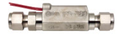 FS-380 SERIES IN-LINE FLOW SWITCH FOR HIGH INLINE PRESSURE, 3/8" TUBE COMPRESSION,  2 GPM, 24-26" POLYMERIC LEADS, 316SS BODY, SPST NO, PISTON TYPE