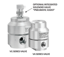 On/Off and Shut-off Valve Normally Closed, 316SS Body, Seat: Vespel, O-ring: E/P, 1/2" SAE Port