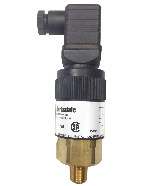 BARKSDALE SERIES 96221 COMPACT PRESSURE SWITCH, 1 TO 30 IN HG VACUUM
