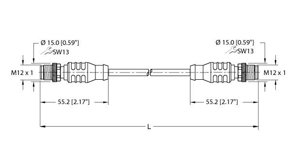 Turck Industrial Ethernet Cable (RSSX RSSX 841-10M)
