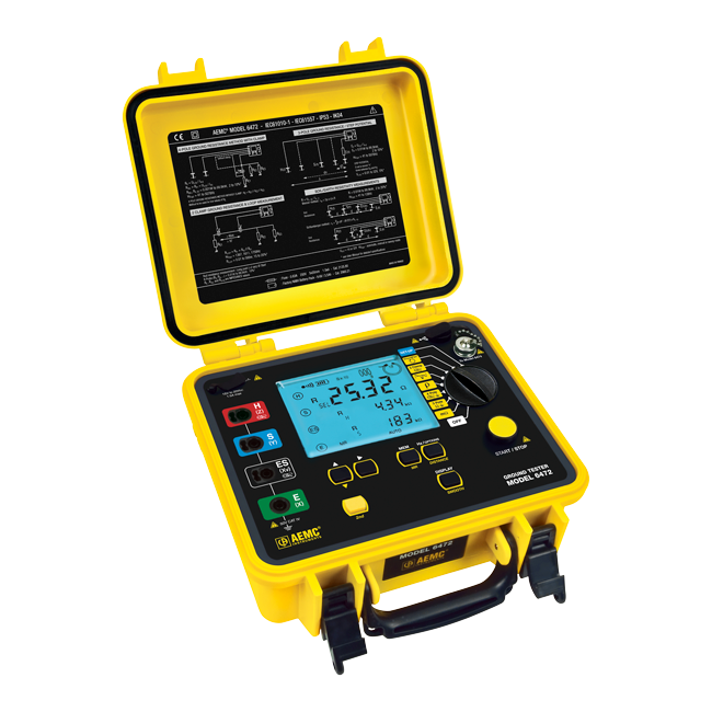 AEMC 6472 Ground Resistance Tester, Kit-300ft