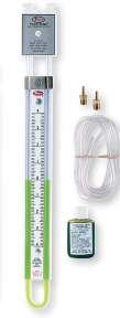 Dwyer U-Tube Manometer, 6-0-6 Inches WC, Fluorescein Green Fill Fluid
