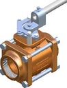 APOLLO 1/2" BRONZE THREADED ENDS 3 PC, FULL PORT BALL VALVE