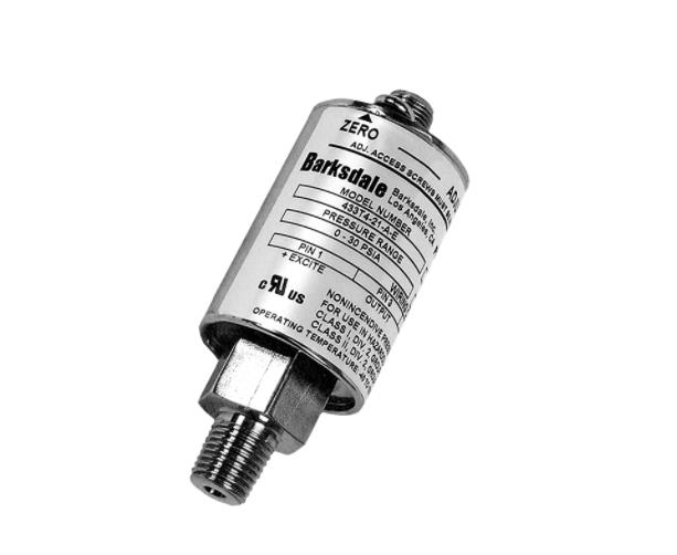 Barksdale 445 Intrinsically Safe Transducer, 4 to 20 mA Analog Output, M12 Hirschman Conn., 0 to 5000 psig (0 to 345 barg), 1/4-8 NPT