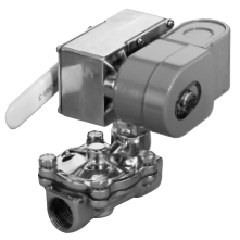 Manual Reset Valve, 1/2" NPT, SS, Soleniod, 120 Volts AC