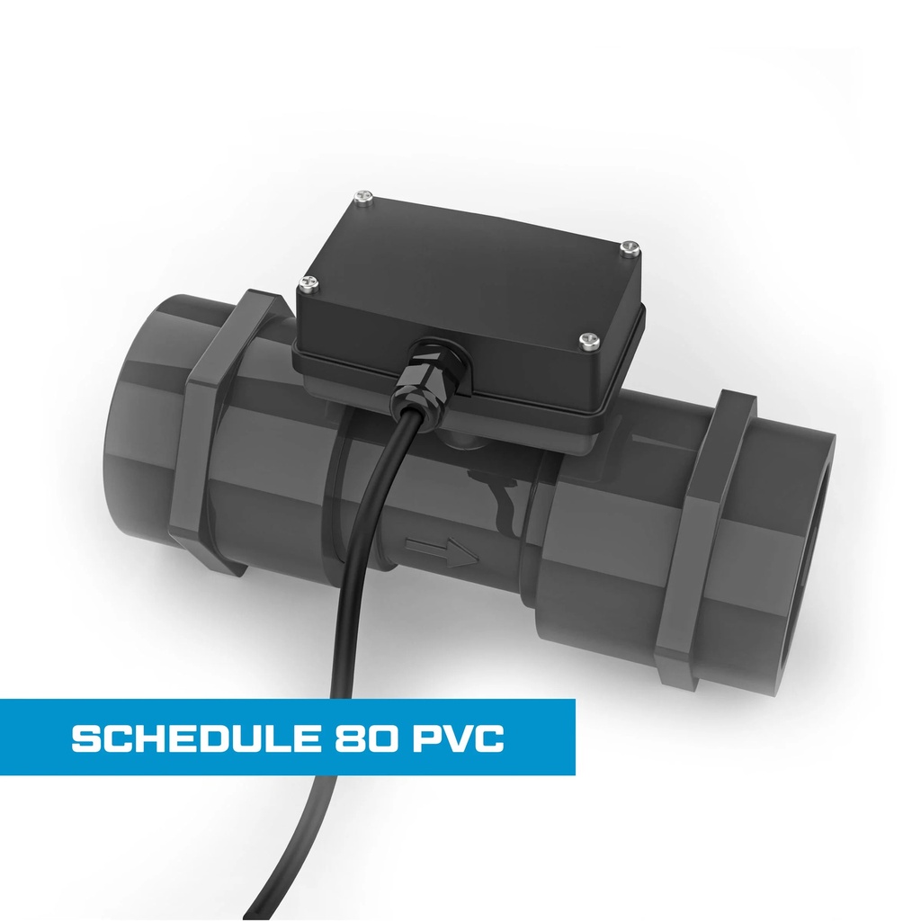 Flomec TM Series Turbine Flow Meter, Schedule 80 PVC for Water