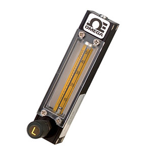 OMEGA Direct Read, Panel Mount Variable Area Flow Meter, 0.4 to 4 LPM
