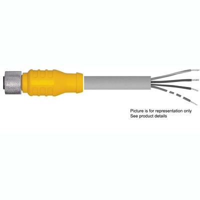 Turck Actuator and Sensor Cordset, Connection Cordset (KB 4T-8)