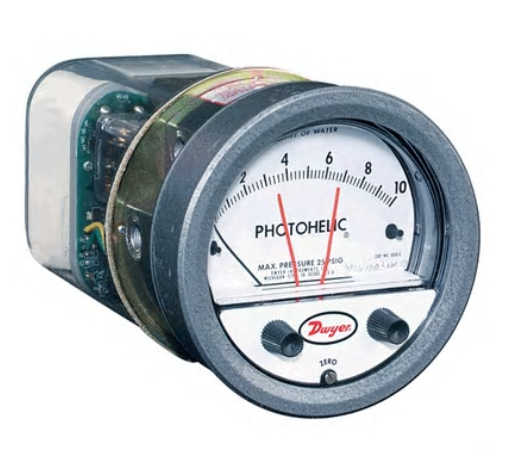 PHOTOHELIC PRESSURE SWITCH 1-0-1"WC