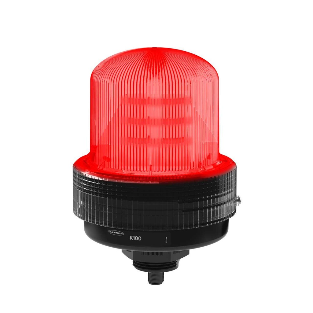 K100 Basic Daylight Visible: 1 Color Beacon  100-240 Vac  Polycarbonate; IP66,  Red