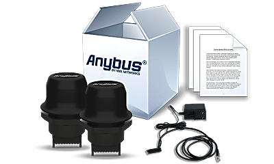 Anybus Wireless Bolt Starter Kit-Two (2) AWB2000-B plus Power Supplies and Cabling (Restricted to HMS Approval)